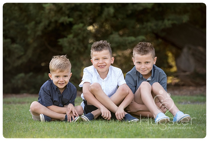 Boys Sitting in the Grass