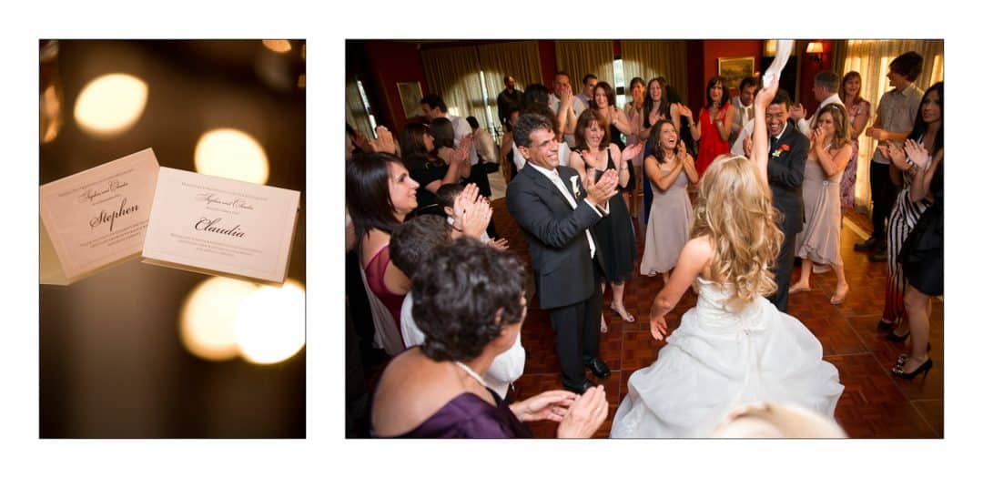 Dancing Bride and Groom