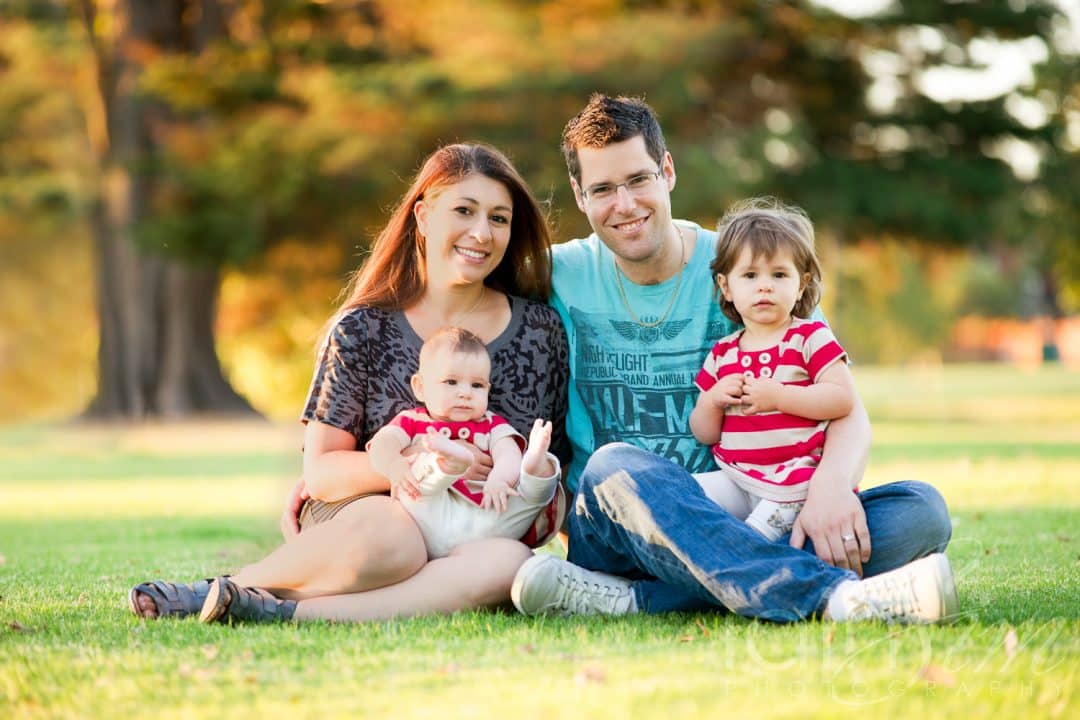 Mum and dad with kids