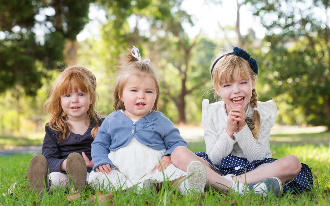 Family photos in the park