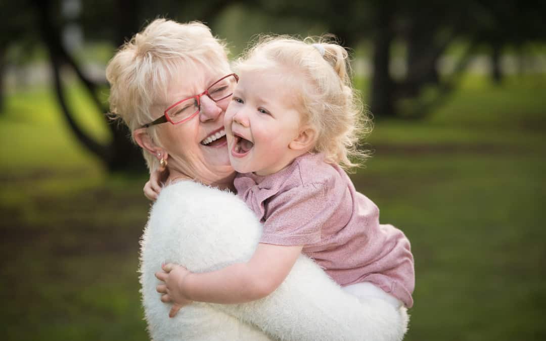 Three generations of girls