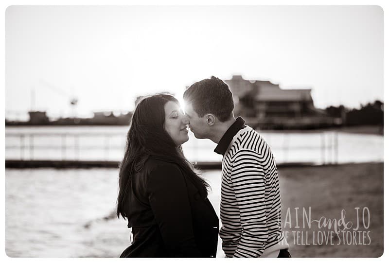 Natural Elegant Engagement Session Beach 