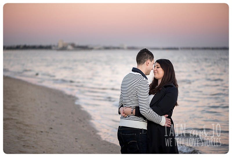 Natural Elegant Engagement Session Beach 