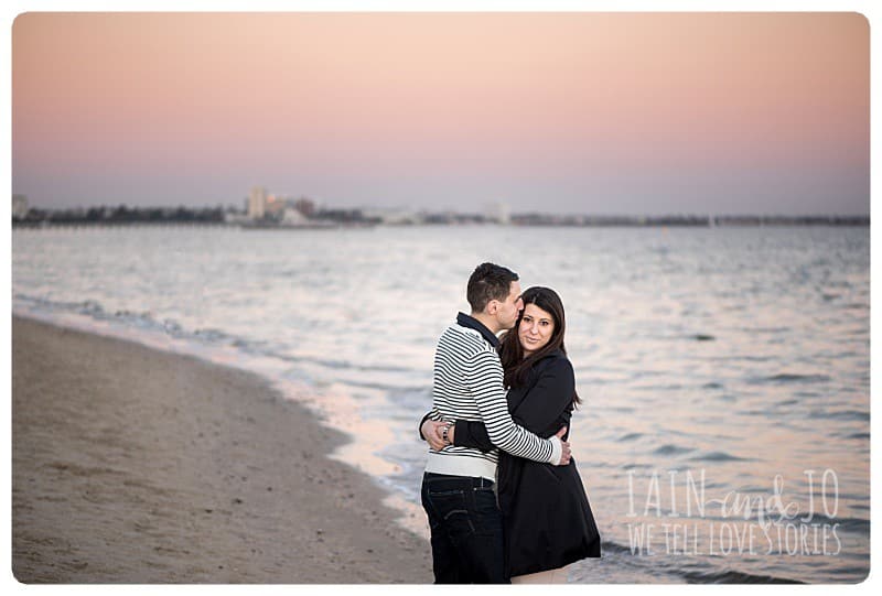 Natural Elegant Engagement Session Beach 