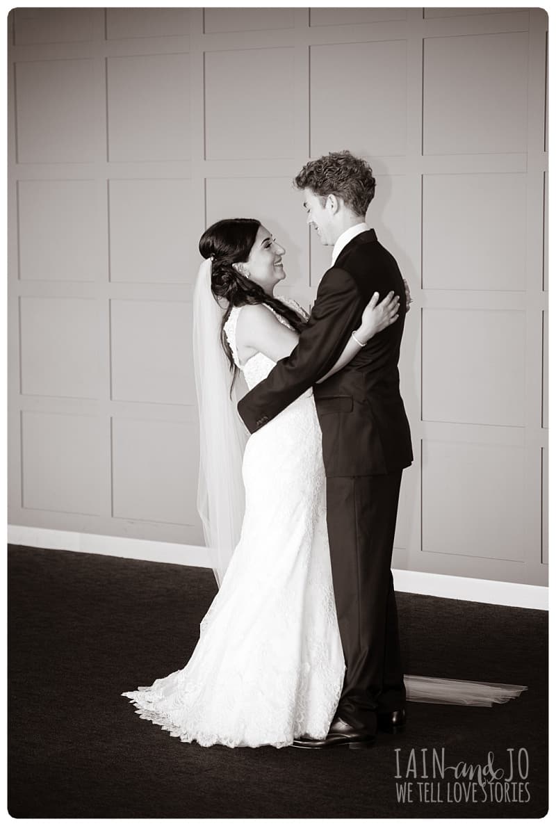 Bride and Groom at the Reception