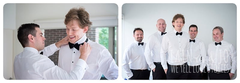 Groom Posing With The Groomsmen