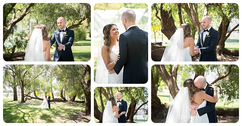 Groom and Bride First Look