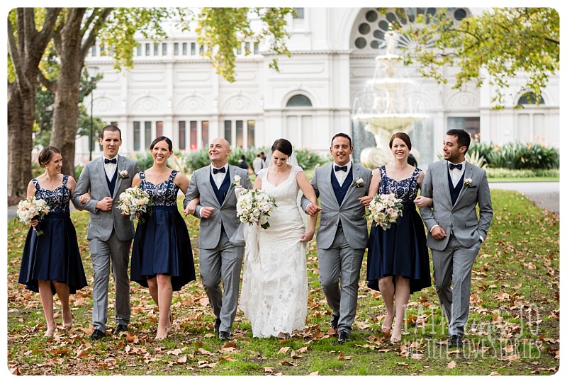 With the Bridesmaids and Groomsmen