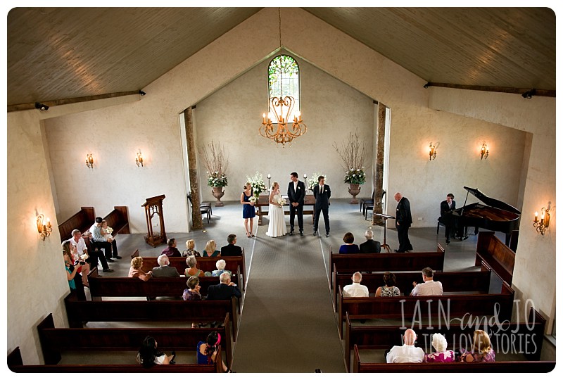 Wedding venues with a chapel or gazebo Iain and Jo