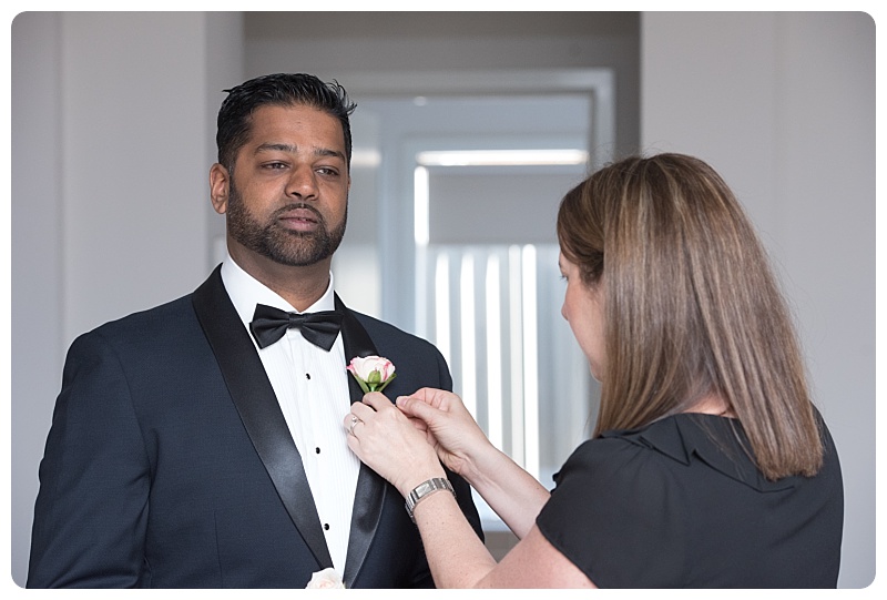 Helping the groom