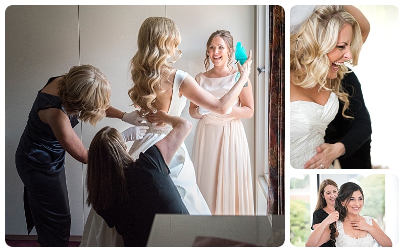 Helping the bride Assisting the Bride