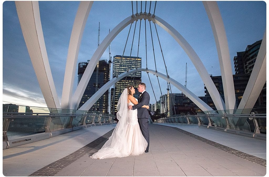 Kylie and Nathan’s Aerial South Wharf Wedding