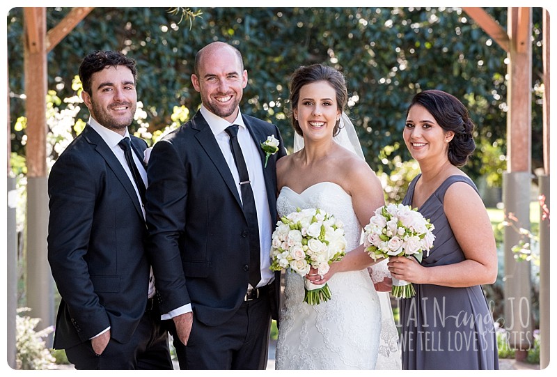 Simple bridal party