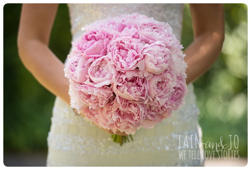 Wedding bouquet closeup