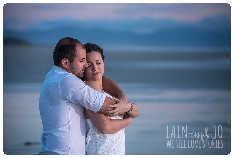 Beach engagement photography