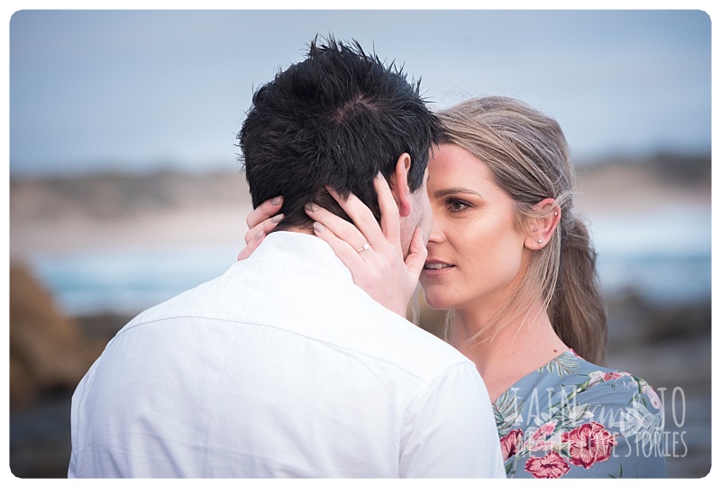 Beach engagement photography