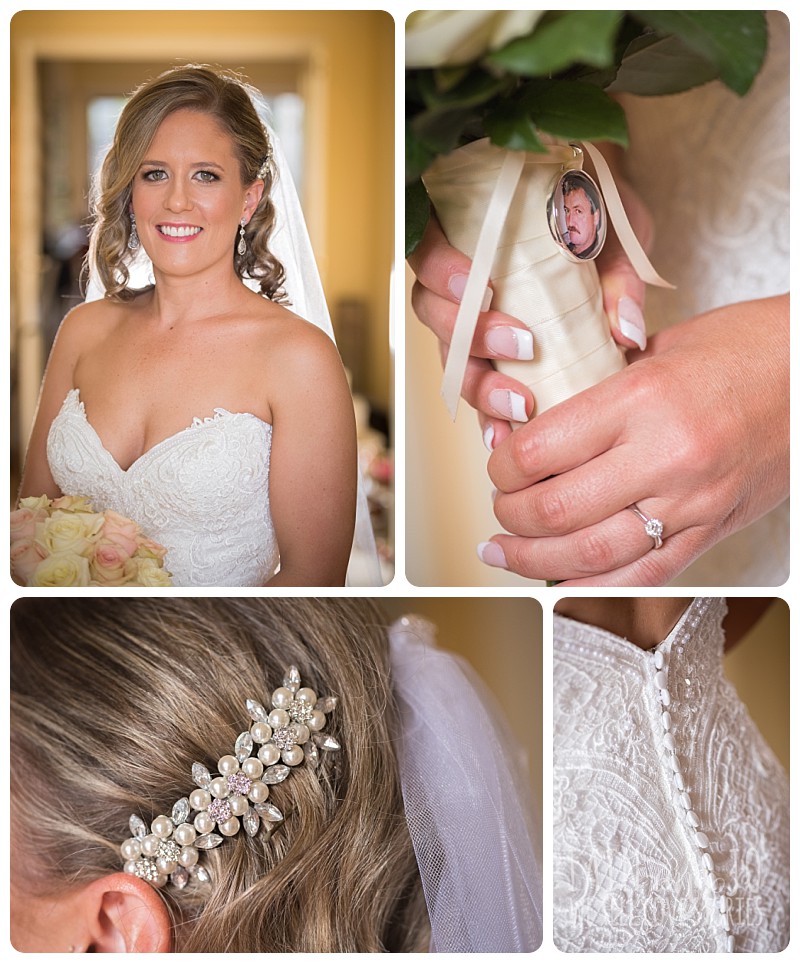 Tight shots of bride