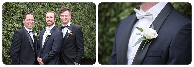 Groom with groomsmen