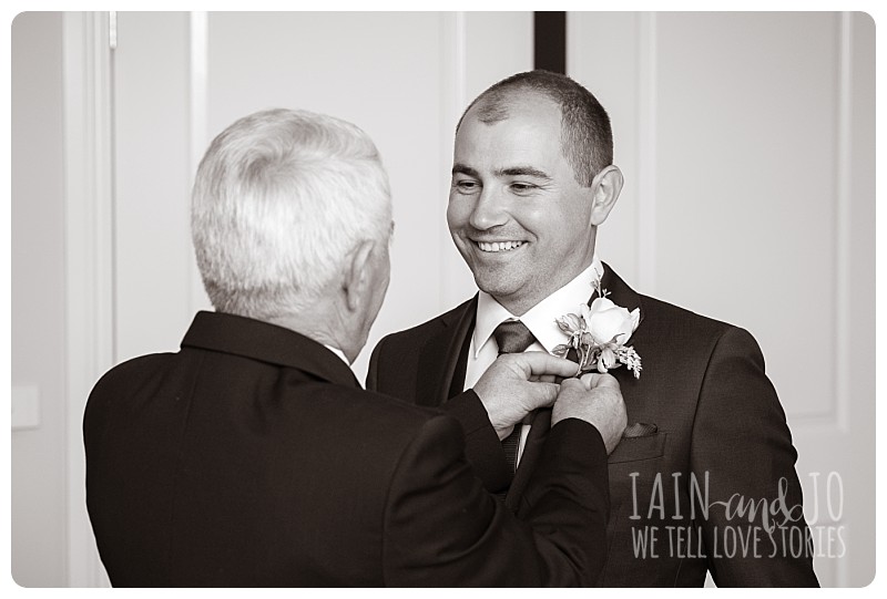 Groom with dad