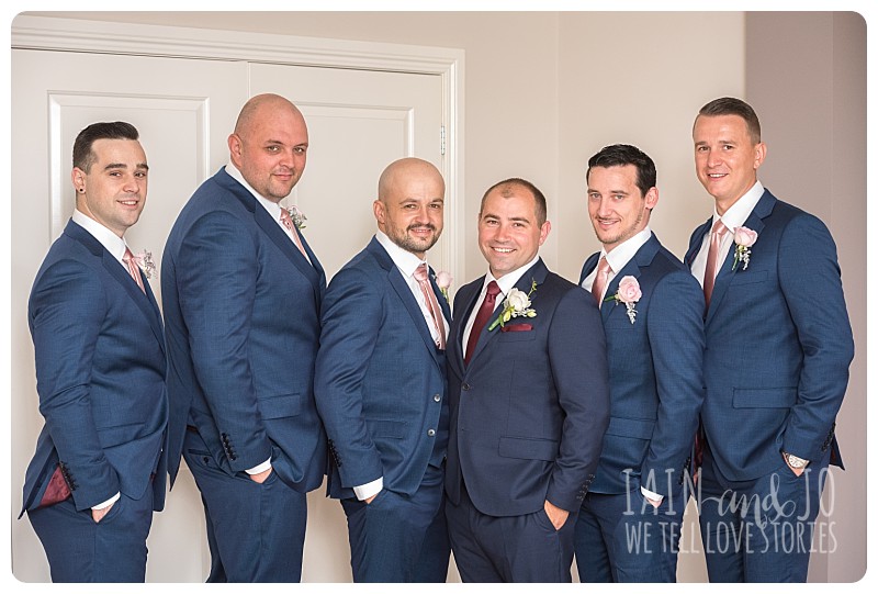 Groom with groomsmen