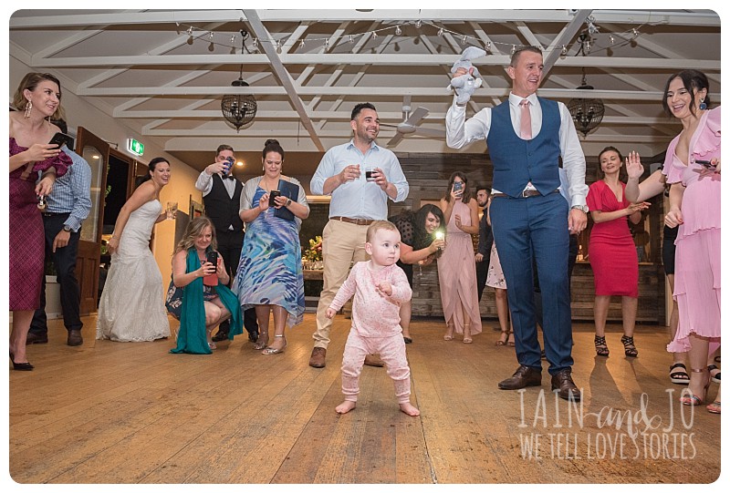 Toddler on the dance floor