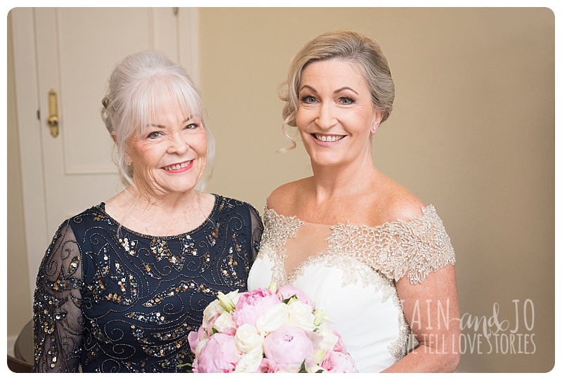 Bride and mother