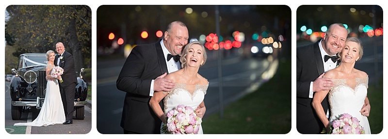 Laughing wedding photos